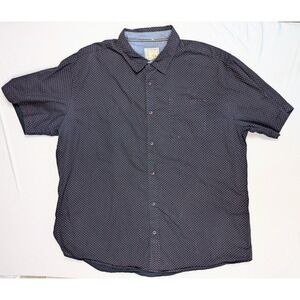 Alexander Julian Colours Flower Patterned Navy Blue‎ Button Up  Men's Size 3XL